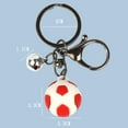 thumbnail image 6 of Classic Mini Bright Color Ball Pendant - Anti-lost Metal Football Key Chain - Car Pendant Gift, 6 of 8