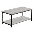 thumbnail image 1 of Monarch Specialties Coffee Table, Accent, Cocktail, Rectangular, Living Room, 40"l, Metal, Laminate, Grey, Black, Contemporary, Modern, 1 of 4
