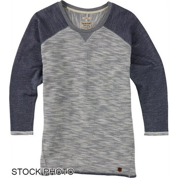 Burton Women's Sweater WB Hubble Crew, Blues Heather, Extra Small
