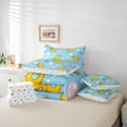 thumbnail image 6 of jejeloiu Lovely Duck 7-Piece Twin Bedding Sets,Cute Balloon Bedding Comforter Set,Yellow Blue Sheet Sets For Kids Teens,Super Cozy Room Decor Reversible, 6 of 8