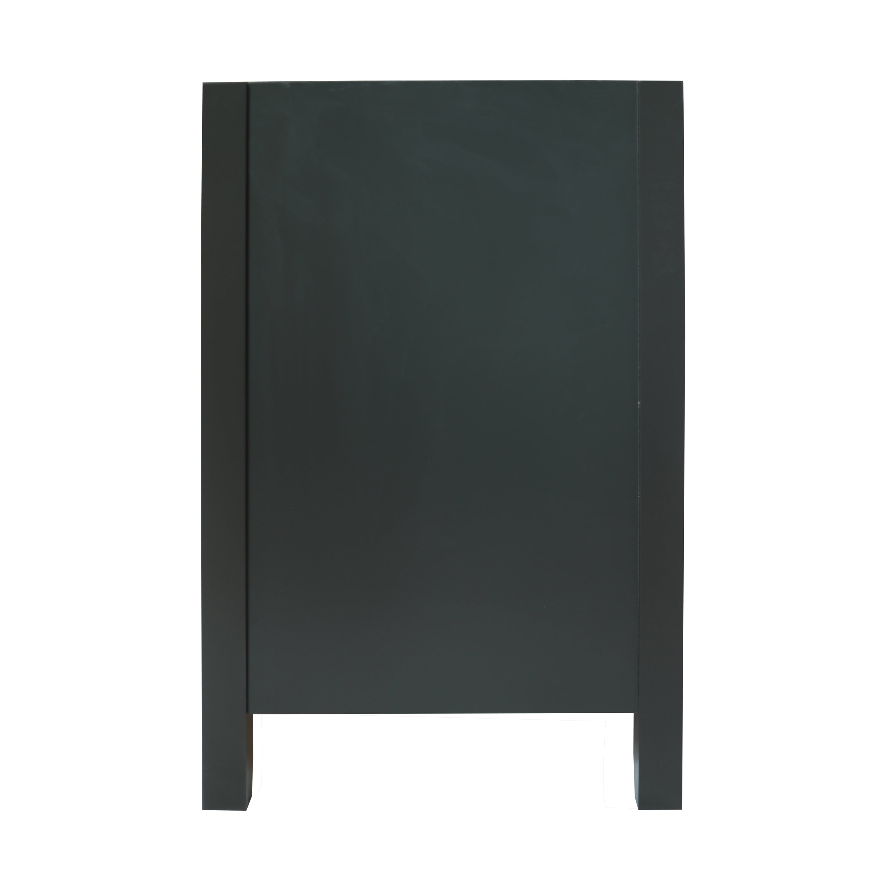 Design House Dawson 60-Inch Bathroom Vanity Cabinet, Ready to Assemble, 4-Door 3-Drawer Freestanding, Comfort Height 34 in., Sherwin-Williams® Iron Ore, Matte Black Hardware, 228453-IO-RTA