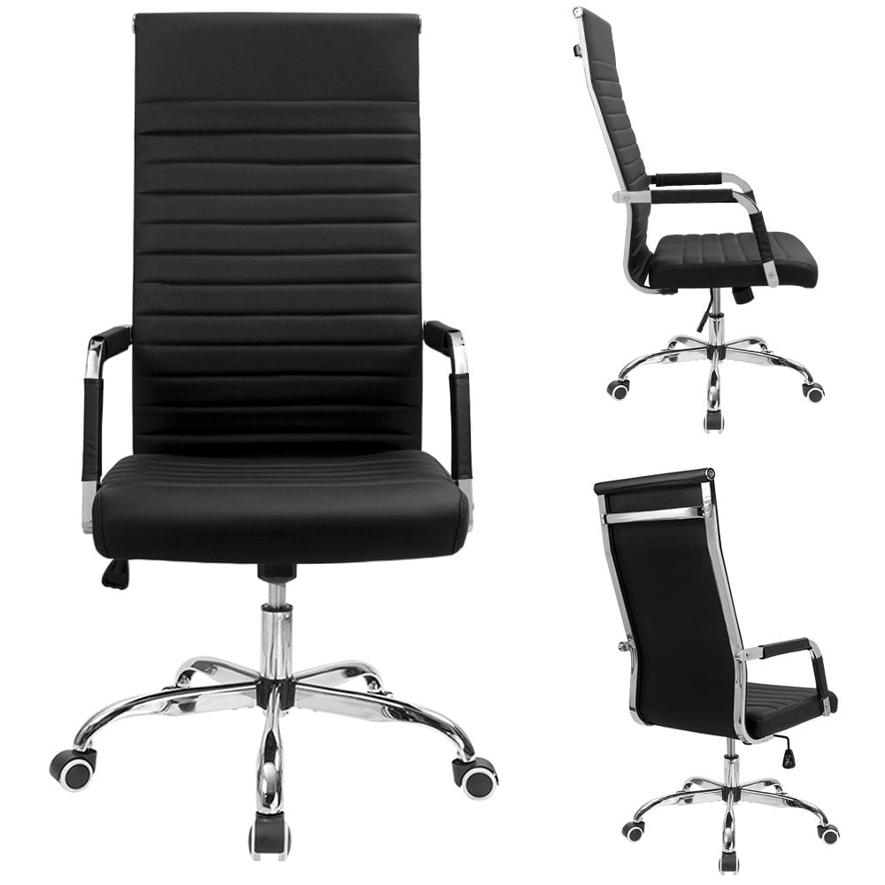 Ribbed leather chair Ribbed leather chair