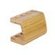 thumbnail image 4 of Soporte para cabezales de cepillo de dientes eléctrico, accesorios de almacenamiento de madera, organizador de mostrador para encimeras de baño, bolíg 4 agujeros, 4 of 9