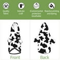 thumbnail image 6 of Fotbe Milk Cow Print Small Dog Sweater Hoodies Pet Grey Hooded Soft Fleece Sweatshirts with Pocket Fall Winter Puppy Cat Sweaters Warm Clothes-Large, 6 of 7