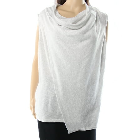 - Alfani NEW Silver White Womens Size XL Shoulder Zip Metallic Knit Top
