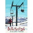 thumbnail image 4 of Whitefish, Montana, Ski Lift Day Scene (1000 Piece Puzzle, Size 19x27, Challenging Jigsaw Puzzle for Adults and Family, Made in USA), 4 of 4