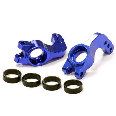Integy RC Toy Model Hop-ups T8058BLUE V2 Rear Hub Carriers for Traxxas 1/10 Electric Rustler XL5 & Slash 2WD