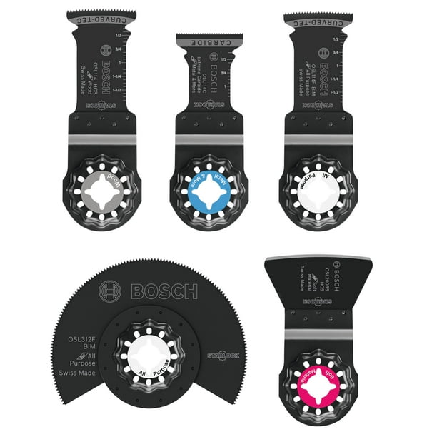 Juego de cuchillas oscilantes multiherramienta de corte de carburo Bosch OSL005L