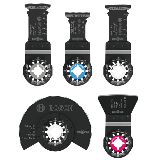 Juego de cuchillas oscilantes multiherramienta de corte de carburo Bosch OSL005L
