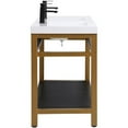 thumbnail image 5 of 60 inch Double Bathroom Metal Vanity in Golden Black, 5 of 15