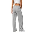 thumbnail image 5 of Nugftut Sweatpants for Women Elastic Waistband Relaxed Fit Workout Sweatpants Pockets Darted Fleece Pants, 5 of 7