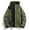 Army Green #5, variant on Green Windbreaker Men M-3XL Windproof Winter Jacket Casual Breathable Hooded Mens Lightweight Jackets Adjustable Neckline Zip Up Coats, Fluorescent Green XL