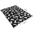 thumbnail image 4 of Halloween Ghost and Bat Silhouette Pattern Blanket,Comfortable Soft Flannel Throw Blanket,All Season,Warm Lightweight Blankets for Sofa Bed Couch Living Room Chair,60"x80", 4 of 4
