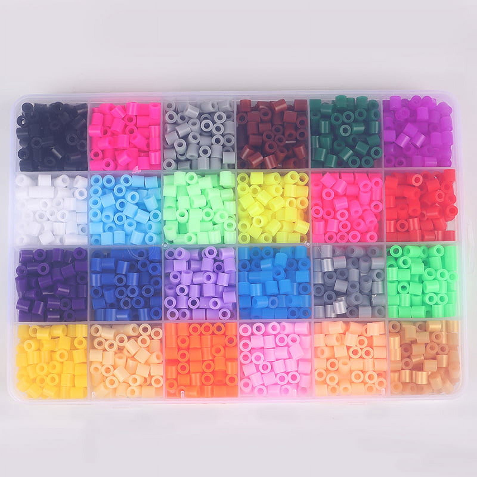 24 Colors 5mm Hama Beads Toy Fuse Bead for Kids DIY Handmaking 3D Toys