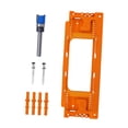 thumbnail image 4 of Lipstore Hinge Installation Kit Door Hinge Router Templates Hand Tool Easy to Use Orange, 4 of 8