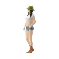 1/64 Summer Beach Girl Figures Model Trains People Figures Collectibles People Figurines for Photography Props Micro Landscapes Decoration Layout