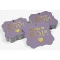 thumbnail image 4 of Inkdotpot Real Gold Foil Ready To Pop Baby Shower Tags Favor Bracket Shape Hang Pack Of 100 Paper Tags, 4 of 7