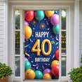 thumbnail image 5 of LUUFILx Happy 40th Birthday Decoration Backdrop Party Supplies Balloon Décor Banner for Celebration Photography Props Background Festive Events, 5 of 8