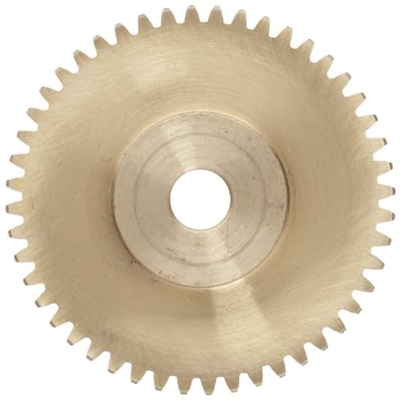 Boston Gear Y2418 Spur Gear, Brass, Inch, 24 Pitch, 0.188" Bore, 0.833" OD, 0.250" Face Width, 18 Teeth