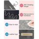 thumbnail image 4 of Hanging Jewelry Organizer Storage Roll With Hanger Metal Hooks Double-sided Jewelry Holder For Earrings, Necklaces, Wall, Door, 1 Piece, Large, Black, 4 of 5