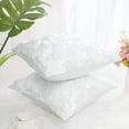 thumbnail image 3 of Unique Bargains 2-Pack 3D Flower Decorative Throw Pillow Covers 16" x 16" White, 3 of 8