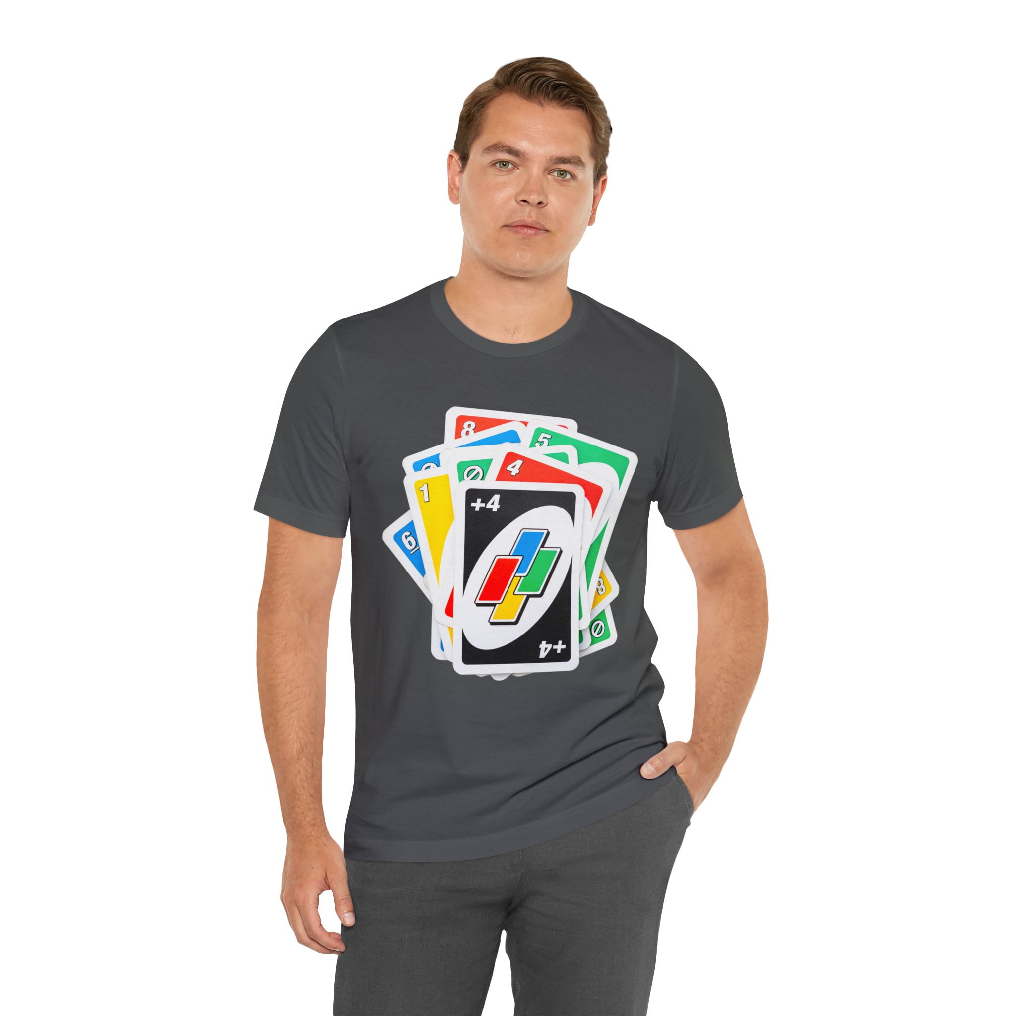 Uno Card Game Tshirt - Fun Draw 4 Stack Design - Draw 4 Tshirt