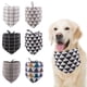 thumbnail image 5 of Greeniant Bufanda de baba para 4 estaciones, plegable, de algodón suave, elegante, reutilizable, ajustable, toalla Triangular para mascotas, para cuello Ropa para mascotas Tela escocesa blanca Greeniant PT003844-01, 5 of 6
