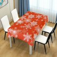 thumbnail image 7 of Coolnut Christmas Snowflake Tablecloth, Waterproof Washable Polyester Square Table Cover, Durable Tablecloth for Kitchen Dining Table Party Decor, 60"X 108", 7 of 7