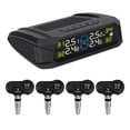 thumbnail image 1 of Tire Pressure Monitoring System, Wireless Solar Tire Pressure Monitoring System with LCD Display, 6 Alarm Modes & 4 Internal Sensors, Real,time Display Tire Pressure Monitoring System for Car S, 1 of 6