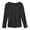 Black, variant on Winter clothing for women New Lace V Neck Thermal Underwear Autumn And Winter Slim Fit Plush Bottomed Shirt