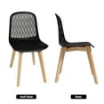 thumbnail image 5 of Mid Century Modern PP dining chair with Wooden Legs , kitchen & Dining Room Chairs Assemble Easily, kitchen chairs for Kitchen Dining Room & Living Room., 5 of 7