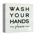 thumbnail image 2 of Creative Products Wash Your Hands Please 12 x 12 Canvas Wall Art, 2 of 5