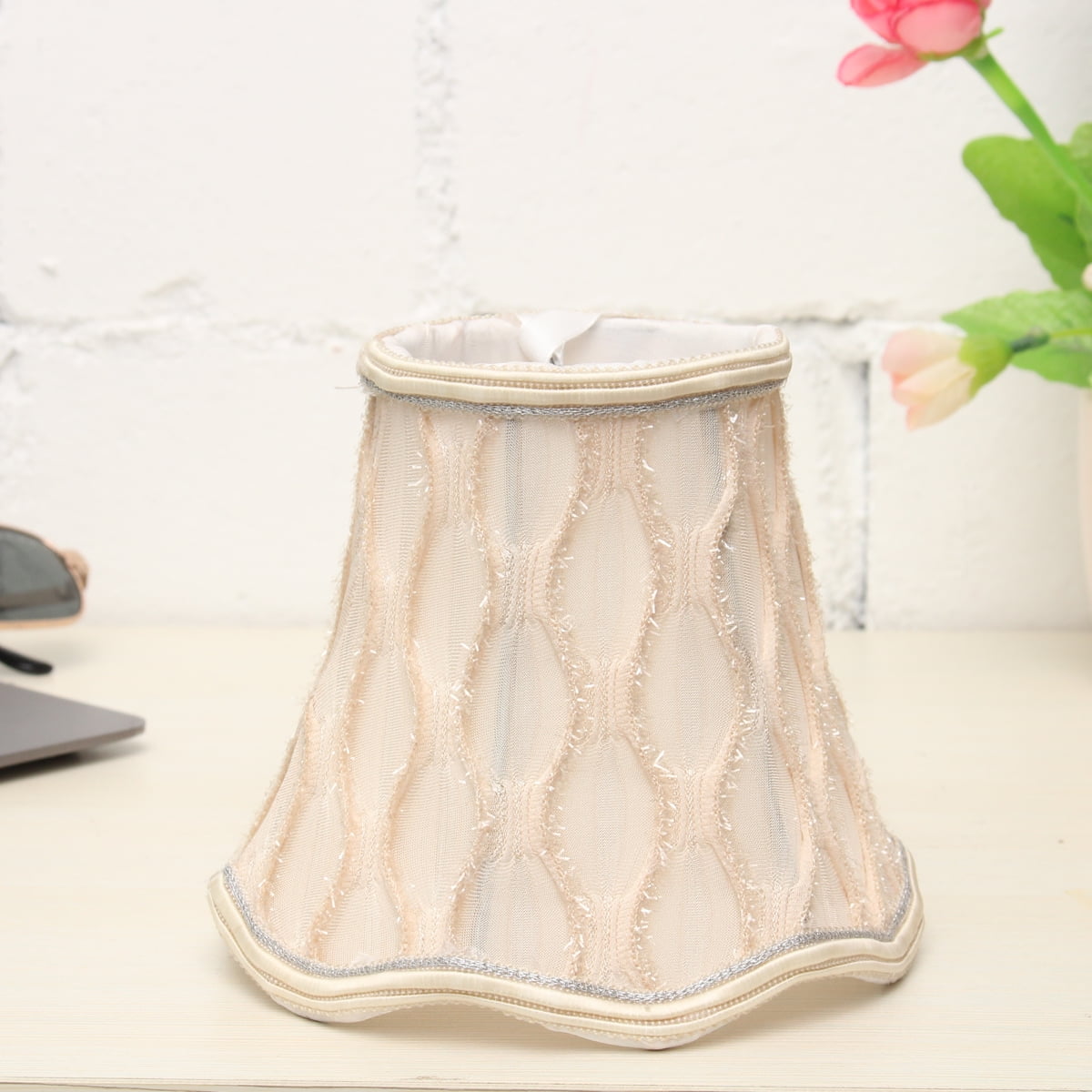 Lighting Accessories Vintage Small Lace Lamp Shades Textured Fabric