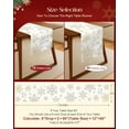 thumbnail image 2 of Christmas Table Runner Snowflake - 13x72 Let it Snow Winter Table Runner with Snowflake Merry Christmas Decor, Vintage Farmhouse Rustic Xmas Winter Decoration for Home Kitchen Dinner Party, 2 of 5