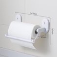 thumbnail image 1 of Portador de Toalla de Papel de Cocina Montado en la Pared Del Soporte de Tejido de la Copa de Succión, sin Necesidad de Perforación, Puede Ser Desgarrado con una Mano, Puede Almacenar Película Y Lámin, 1 of 2