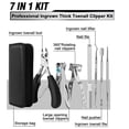 thumbnail image 6 of 7 - Piece Professional Stainless Steel Pedicure Set with Ingrown Toenail Pliers Making it Suitable for Both Home Use and Travel Gift, 6 of 8