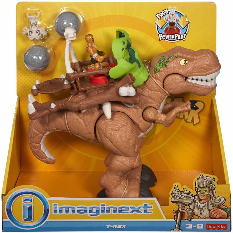 Imaginext T-Rex Dinosaur with Warrior and Accessories