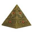 thumbnail image 4 of Ebros Egyptian Golden Winged Scarab Falcon Pyramid Jewelry Box Figurine 7.25"H, 4 of 8