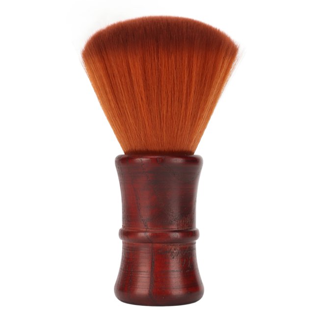 Cepillo de barba para hombres, pelo de nailon suave, mango de madera, cepillo de aseo para limpieza del cabello