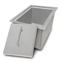 Ruvati Sink 15 x 20 inch Outdoor BBQ Marine Grade T-316 Topmount