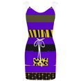 thumbnail image 3 of Women's Casual Camisole Slim Fit Waist Pocket Beach Skirt Fashionable Tennised Casual Skirt for Women Purple XXL, 3 of 4