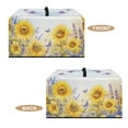 thumbnail image 6 of FOR U DESIGNS Butterfly Lavender Sunflower Print Microwave Oven Cover Dust-Proof Microwave Oven Grill Covers Protector with Top Handle, Foldable Small Appliance Covers in Home and Office-S, 6 of 8