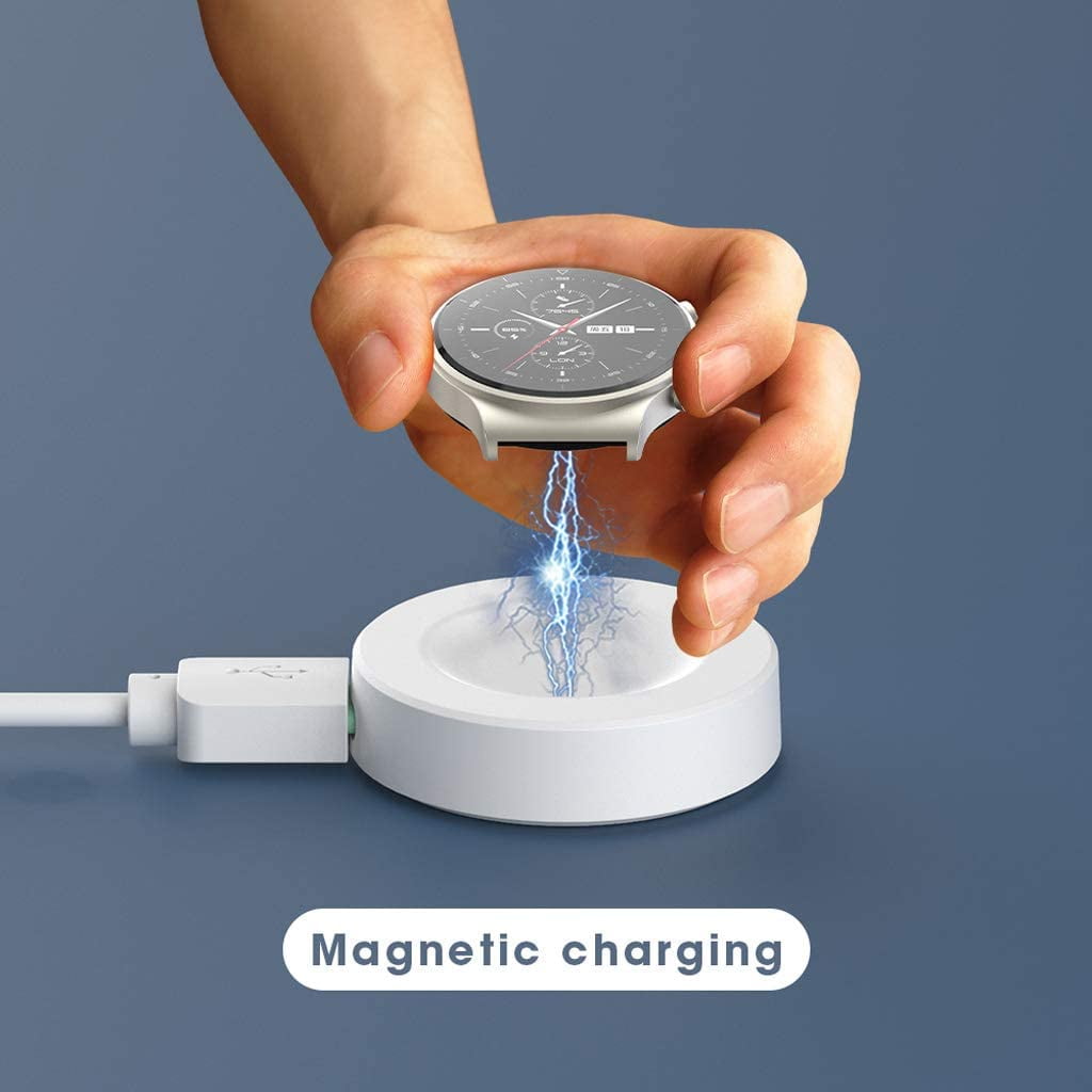 Muguding Magnetic Wireless Charger For Huawei Watch Gt2 Pro Smart Watches Charging Dock Gt 2 Pro Charger white White