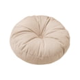 thumbnail image 2 of Cojín de suelo redondo, ligero y decorativo, ideal para meditación, para el hogar, sofá, silla, cama, coche, estudio, interior. Beige, 2 of 8