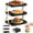 Black, variant on 3-Tier Foldable Tiered Tray Stand, Collapsible Food Display Rack with X-Shaped Leg for Fruits Dessert Presentation Party