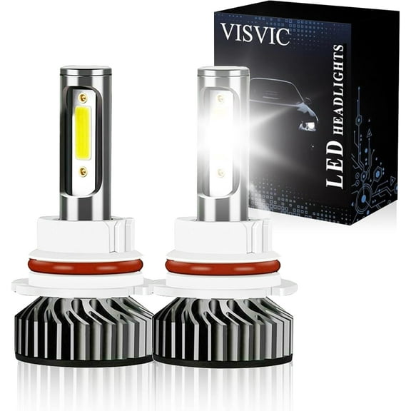 Fit for Chevrolet Equinox (2006-2009) 9007 LED Headlight Bulbs High and Low Beam cabo, Super Bright Led Headlights Conversion Kit with Fan, 6000K Xenon White, Pack of 2