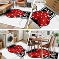 thumbnail image 6 of Love Red Heart Washable Area Rug 4 x 6 ft Valentine's Day, Soft Non Slip Rugs Stain Repellent Indoor Felt Carpet for Living Dining Room Bedroom Home Office, 6 of 9