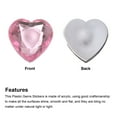 thumbnail image 4 of Uxcell 20Pcs Acrylic Flat Back Rhinestones 30mm/1.2 inch Heart Artificial Gemstone for Crafts Jewelry Making Light Pink, 4 of 7