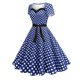 thumbnail image 2 of Vestidos de Fiesta de Cóctel para las Mujeres sin Mangas Cuello en V Vintage Impreso Vestido Elástico, Fiesta de Moda Y Vestido Casual, 2 of 9
