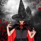 thumbnail image 1 of Fiudx Liquidación de ofertas flash Sombrero de mago de Halloween Sombrero de mago Sombrero de bruja Sombrero de festival de fantasmas Tocados Sombrero negro Tocados de baile, 1 of 6